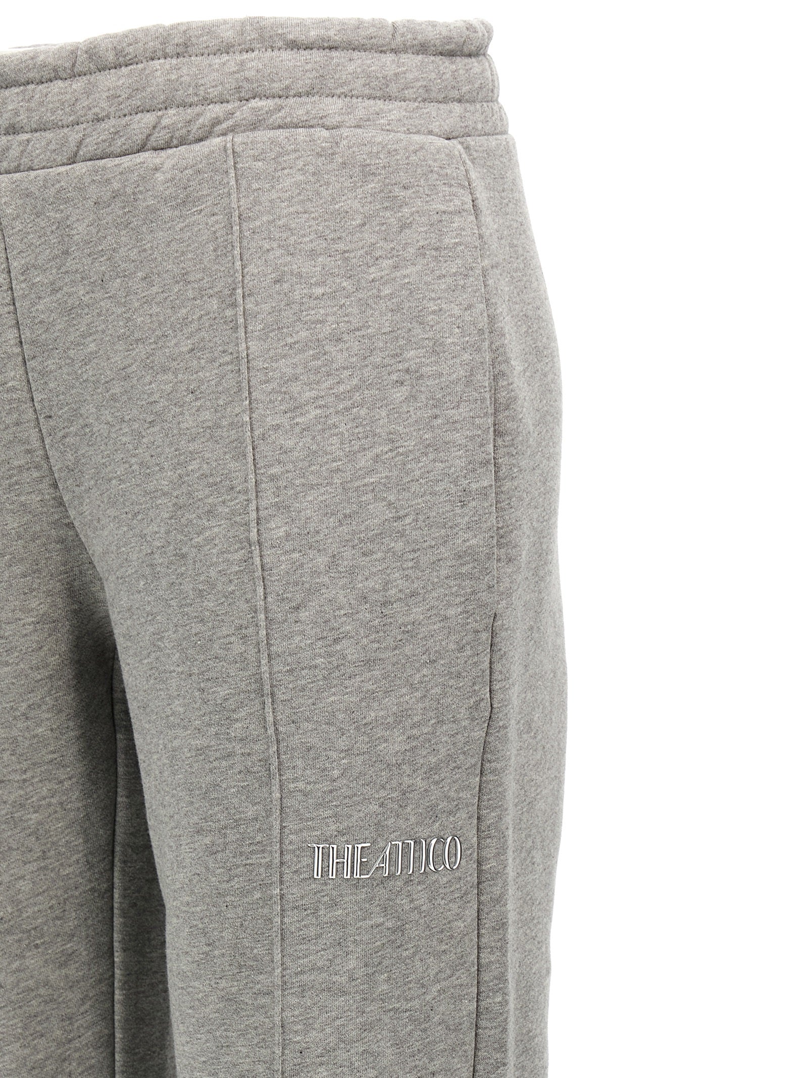 The Attico Gray Cotton Joggers (Workout Pants)