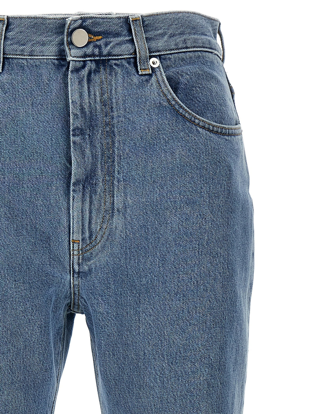 Loulou De Saison Blue Organic Cotton Straight-Leg Jeans