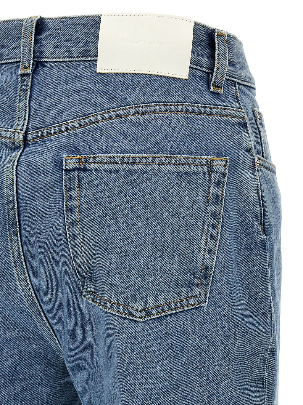 Loulou De Saison Blue Organic Cotton Straight-Leg Jeans