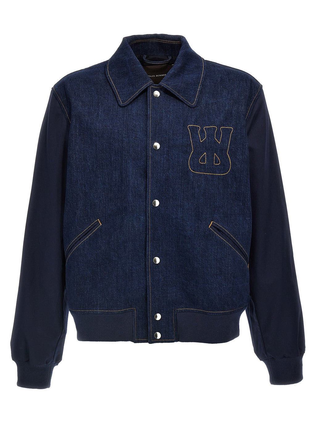 WALES BONNER Blue Cotton Denim Jacket