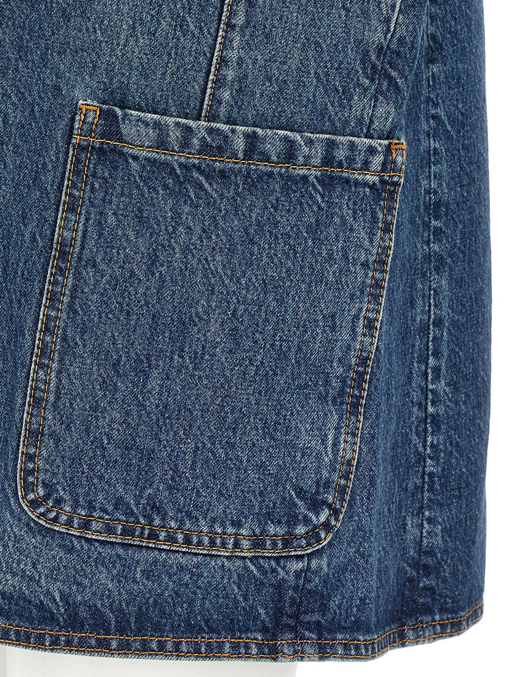 Coperni Blue Cotton Sleeveless Jacket