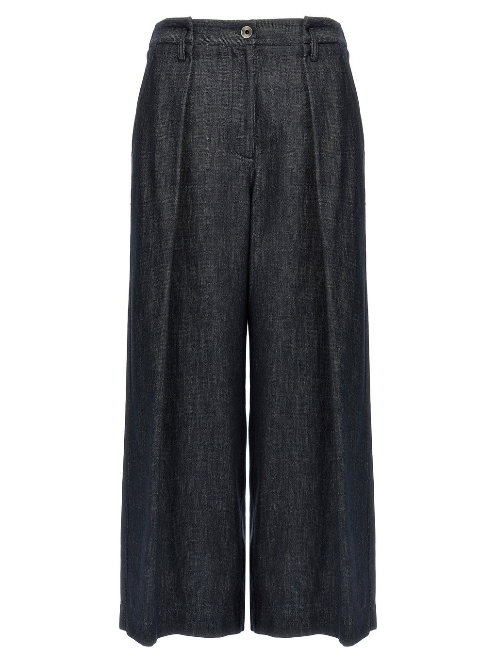Brunello Cucinelli Blue Cotton Casual Pants