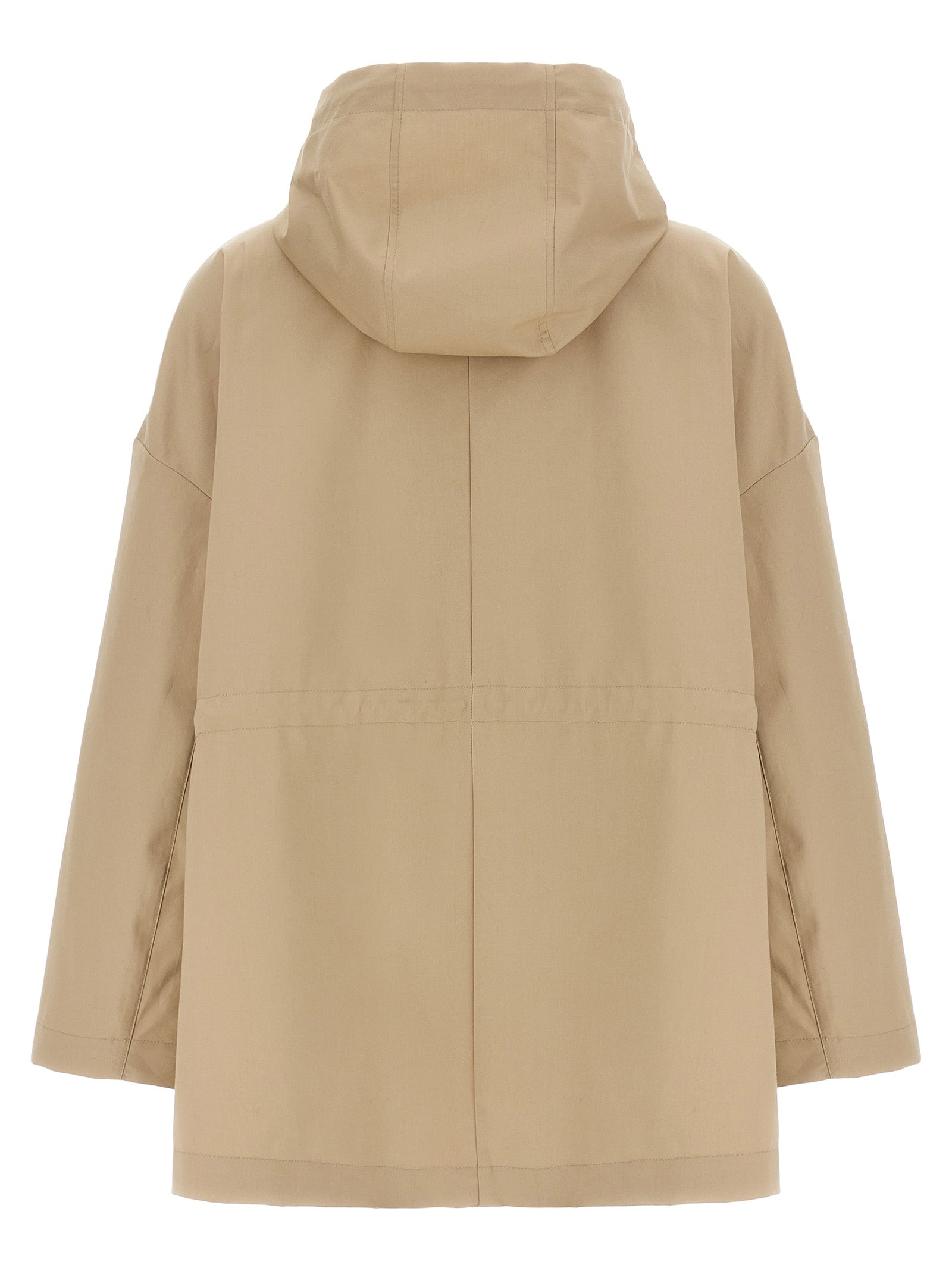 Moncler Beige Cotton Parka