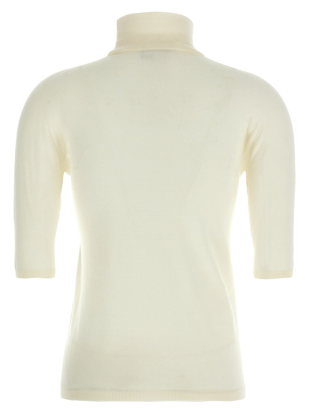Max Mara White Virgin Wool Cardigan