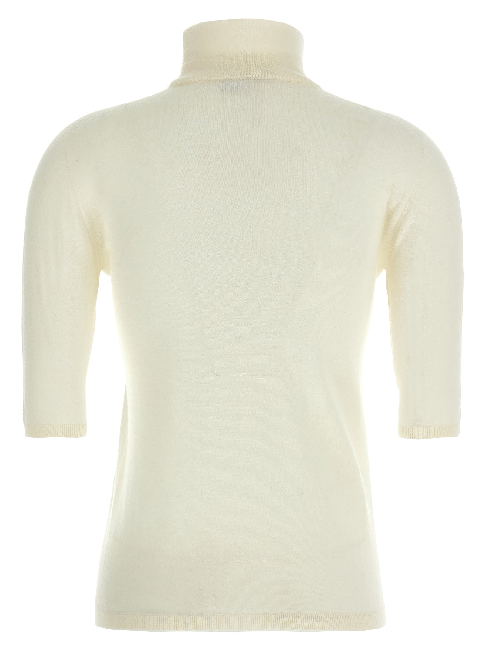Max Mara White Virgin Wool Cardigan