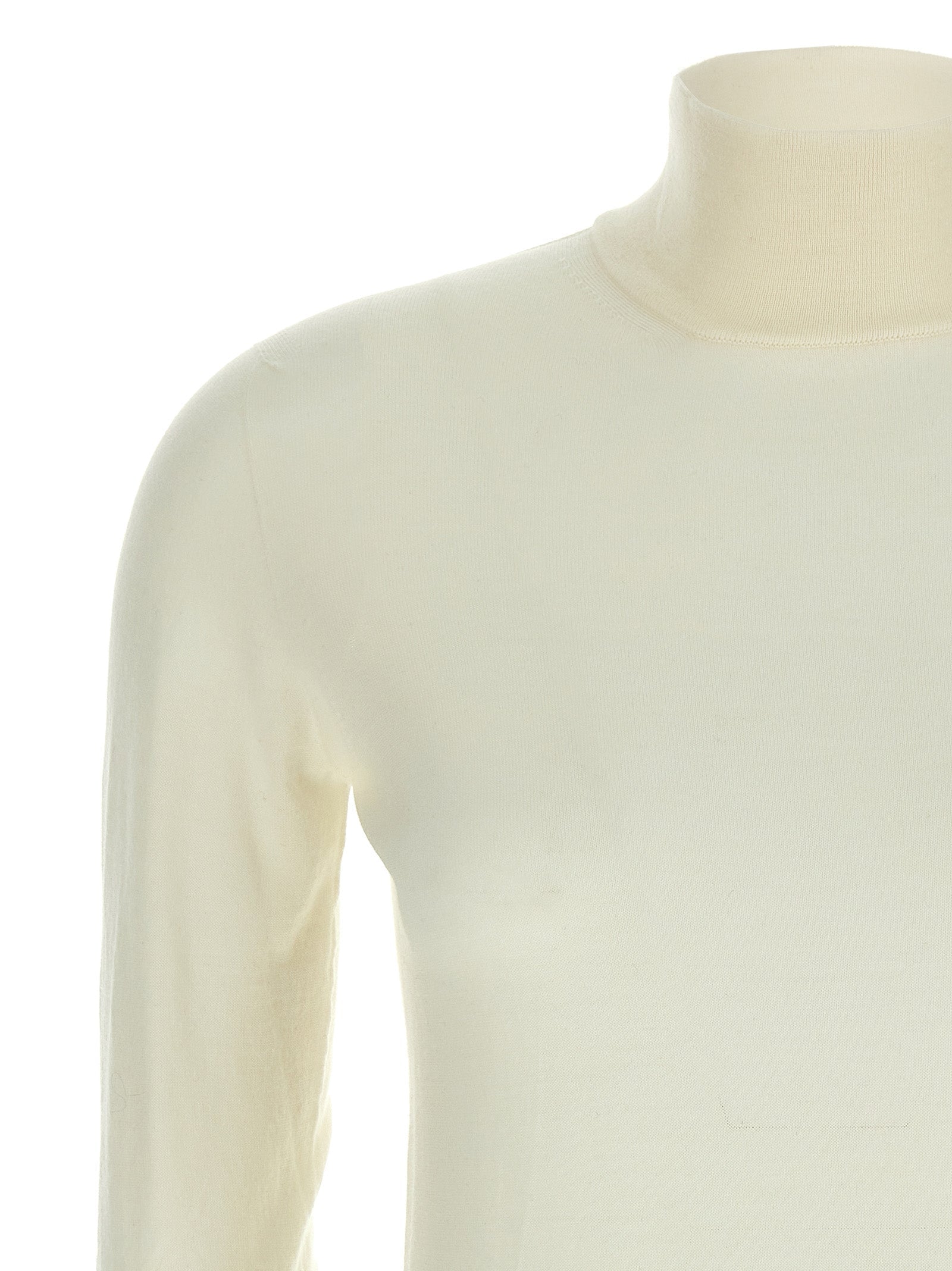 Max Mara White Virgin Wool Cardigan