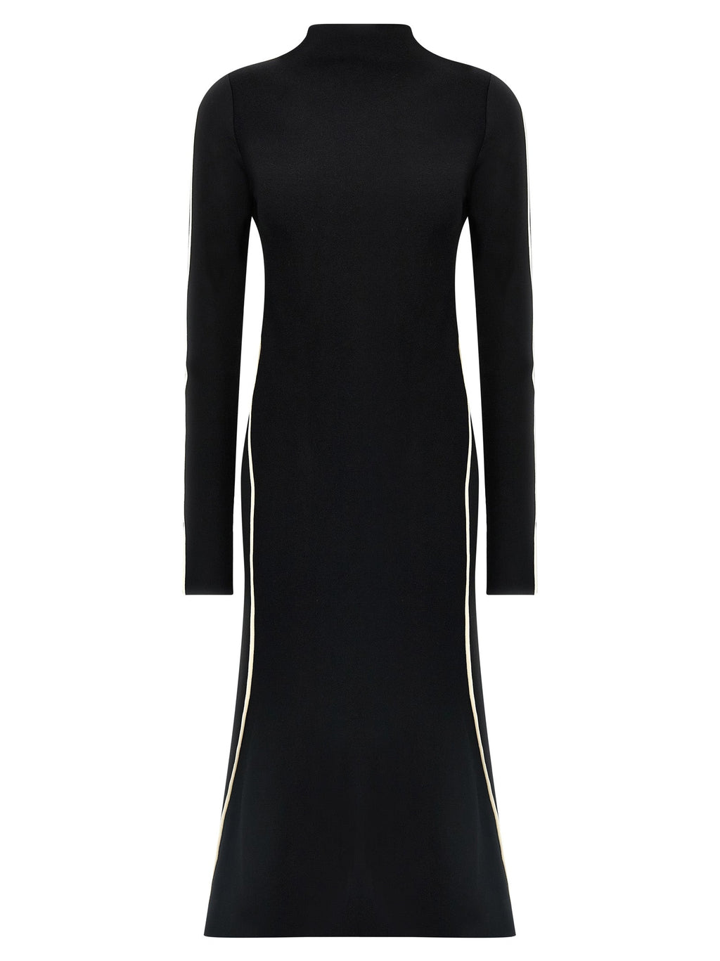 Sportmax Bicolor Viscose Midi Dress