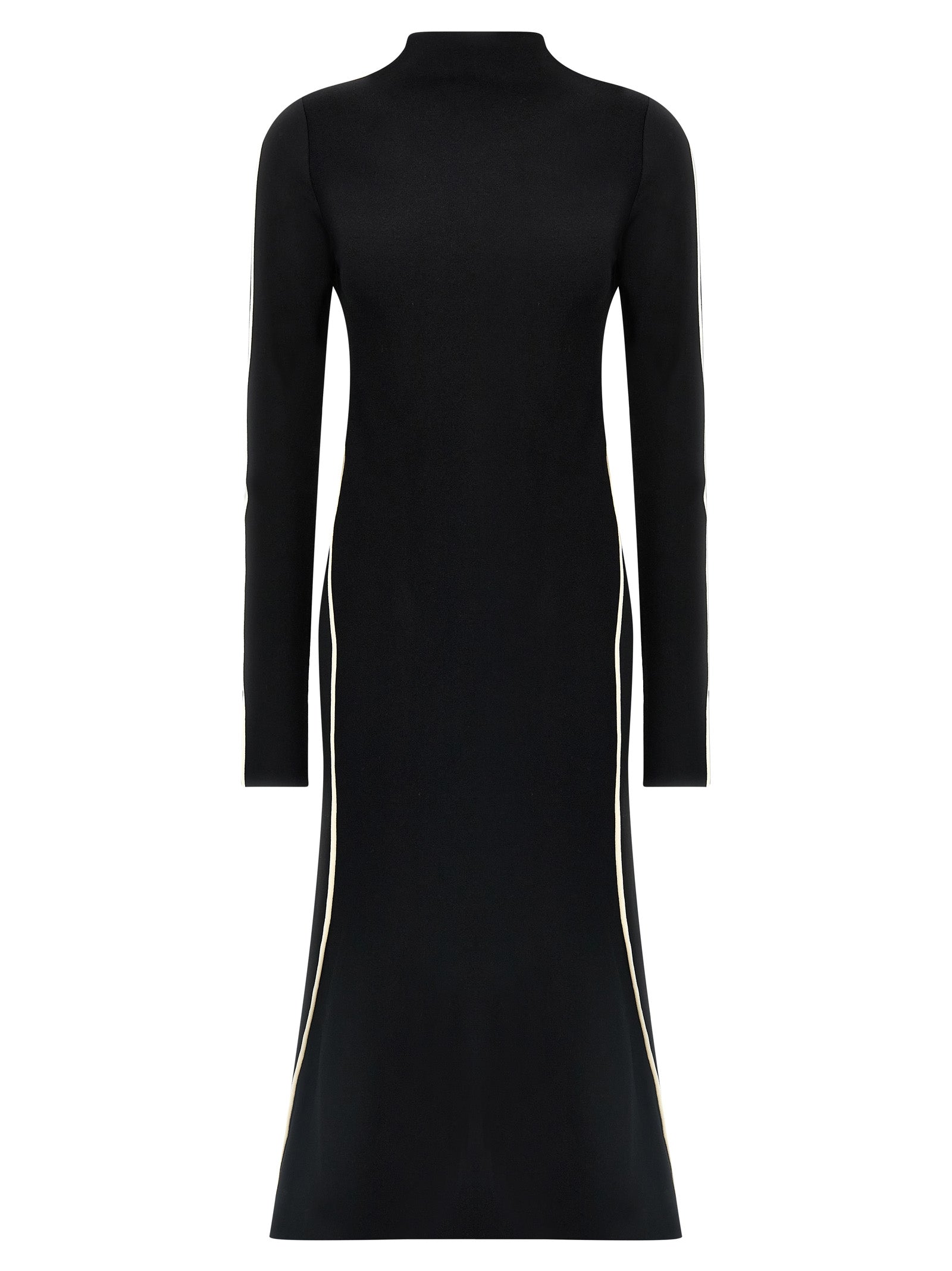 Sportmax Bicolor Viscose Midi Dress