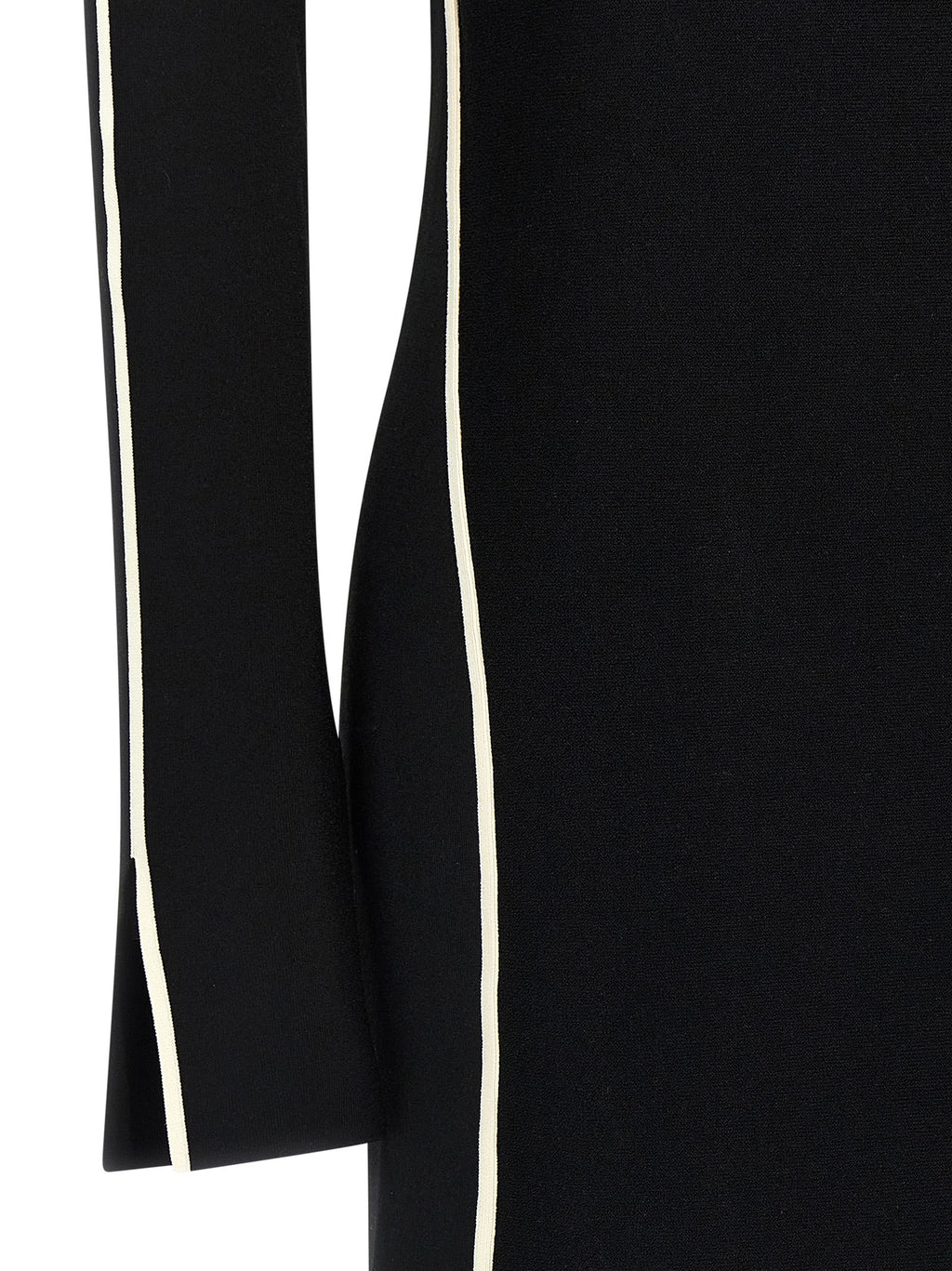 Sportmax Bicolor Viscose Midi Dress
