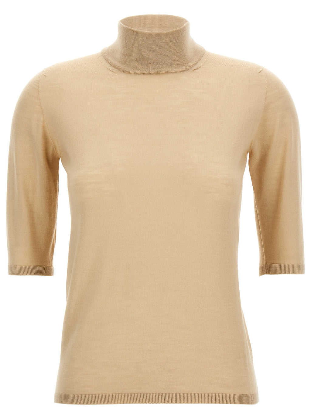 Max Mara Beige Virgin Wool Cardigan