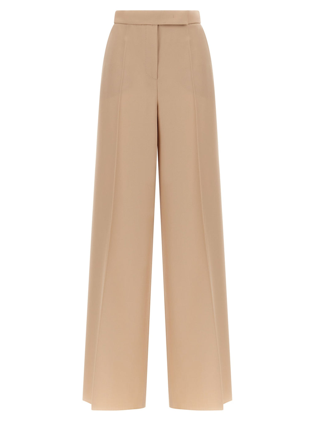 Max Mara Beige Virgin Wool Casual Pants
