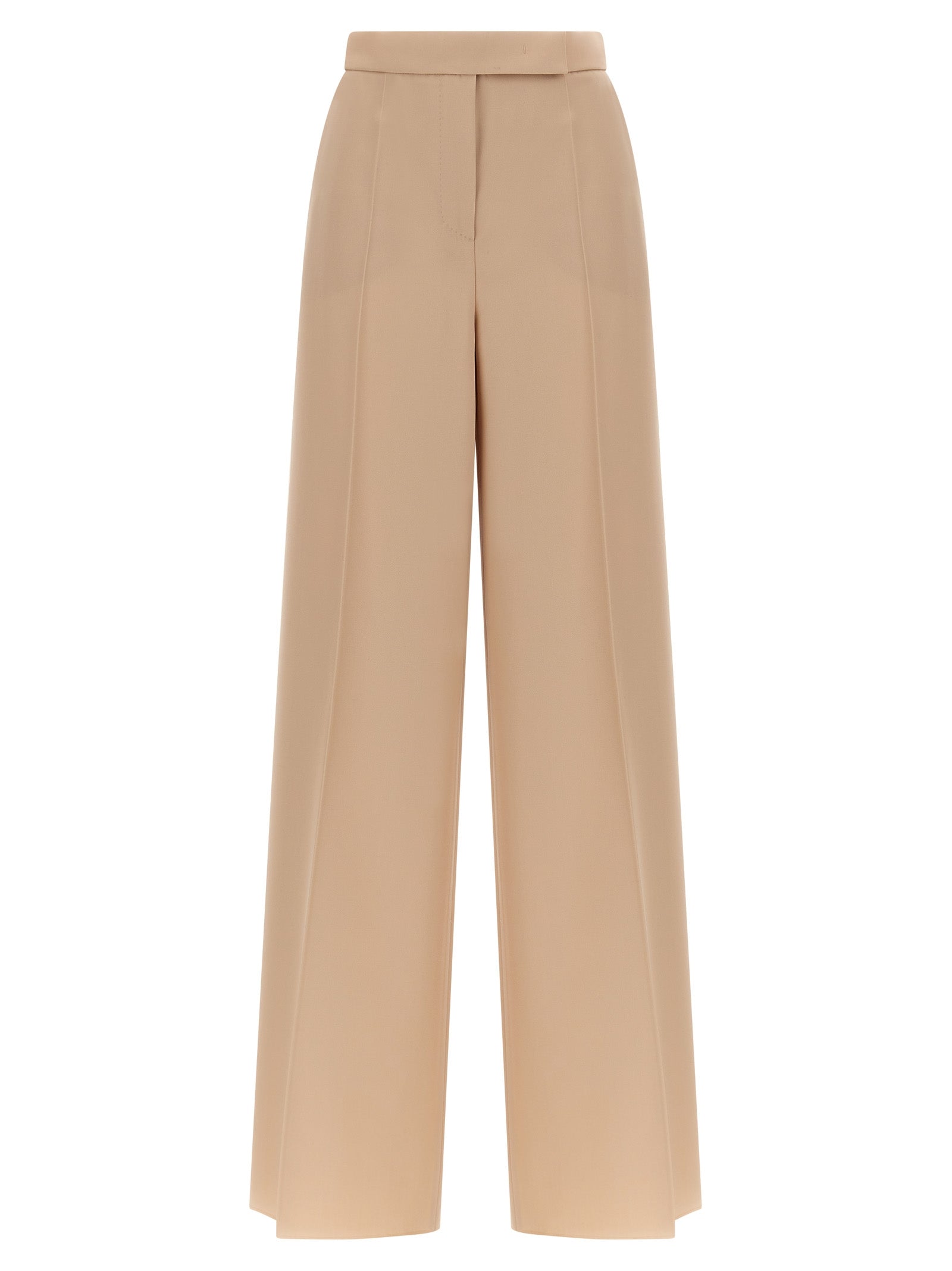 Max Mara Beige Virgin Wool Casual Pants