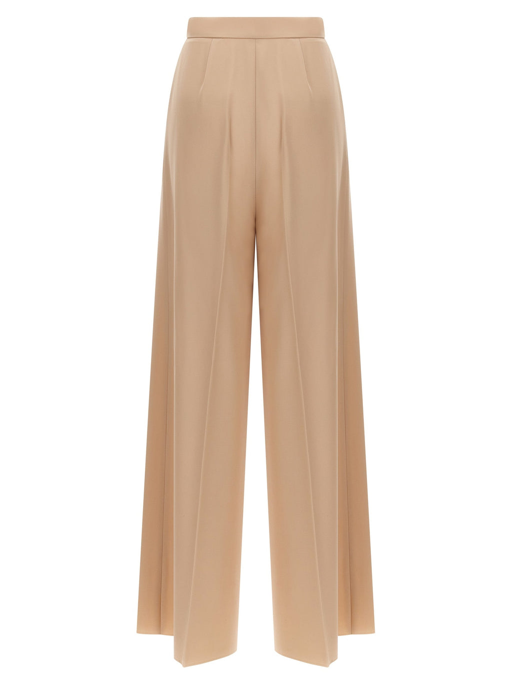 Max Mara Beige Virgin Wool Casual Pants