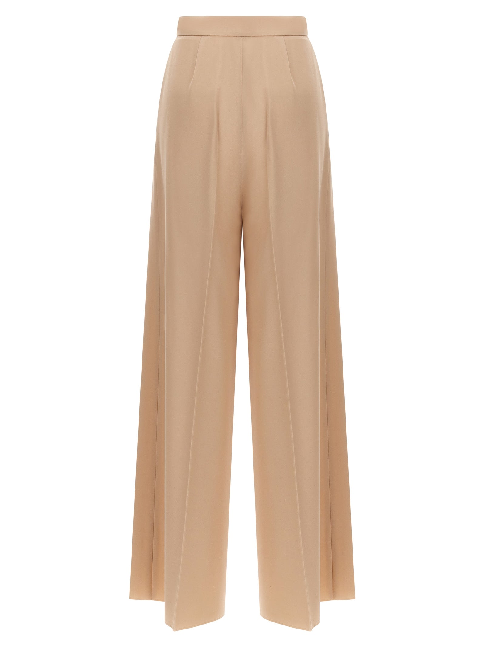 Max Mara Beige Virgin Wool Casual Pants