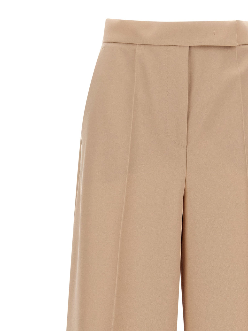 Max Mara Beige Virgin Wool Casual Pants