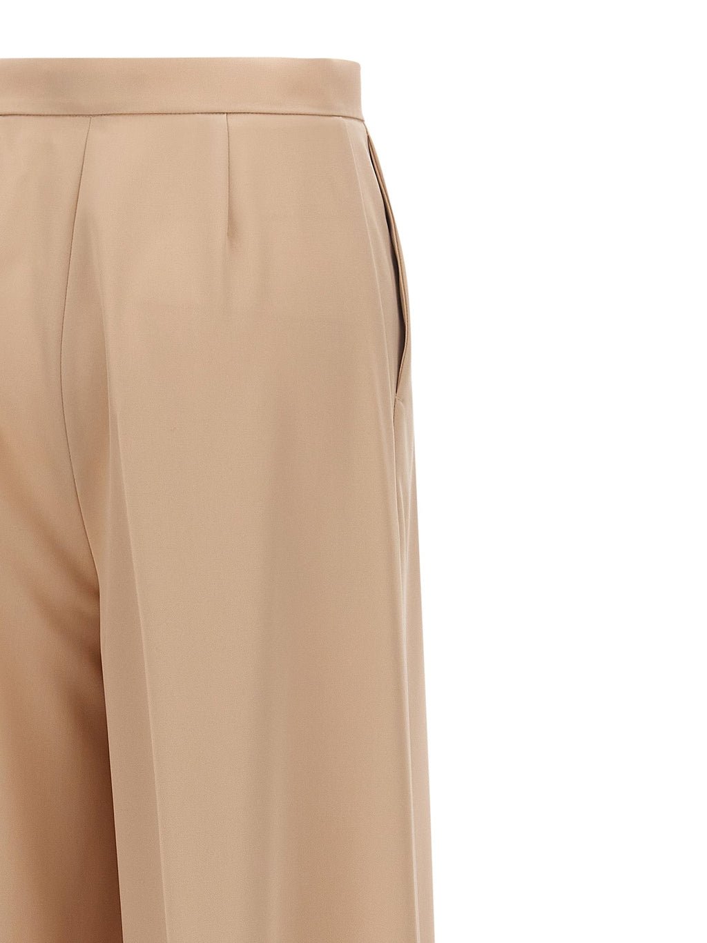 Max Mara Beige Virgin Wool Casual Pants