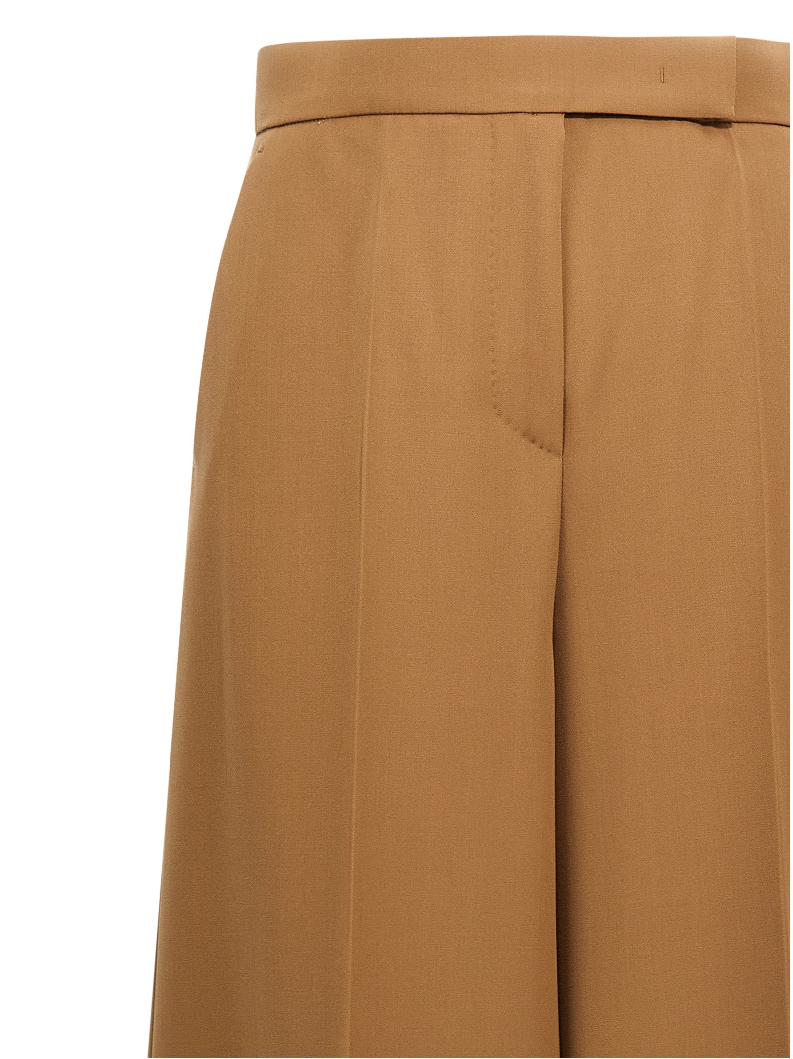 Max Mara Brown Virgin Wool Casual Pants