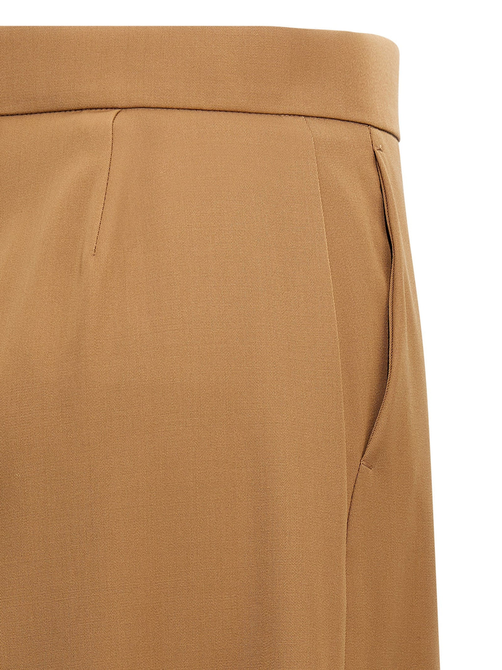Max Mara Brown Virgin Wool Casual Pants