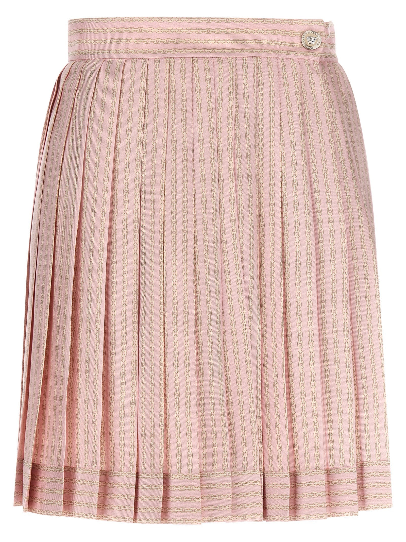Versace Multicolor Silk Long Skirt