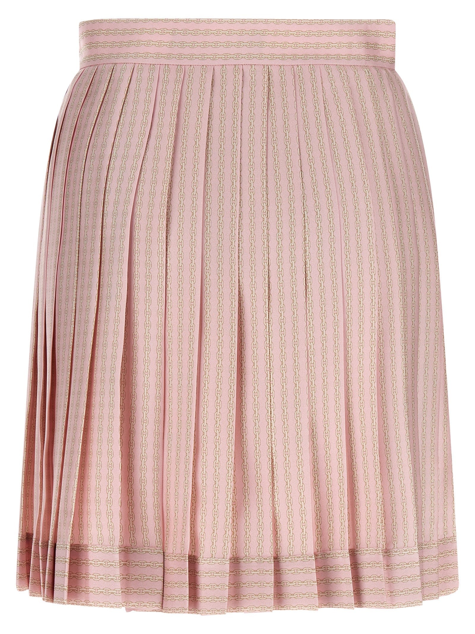 Versace Multicolor Silk Long Skirt