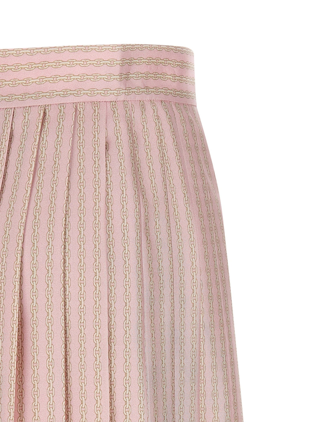 Versace Multicolor Silk Long Skirt