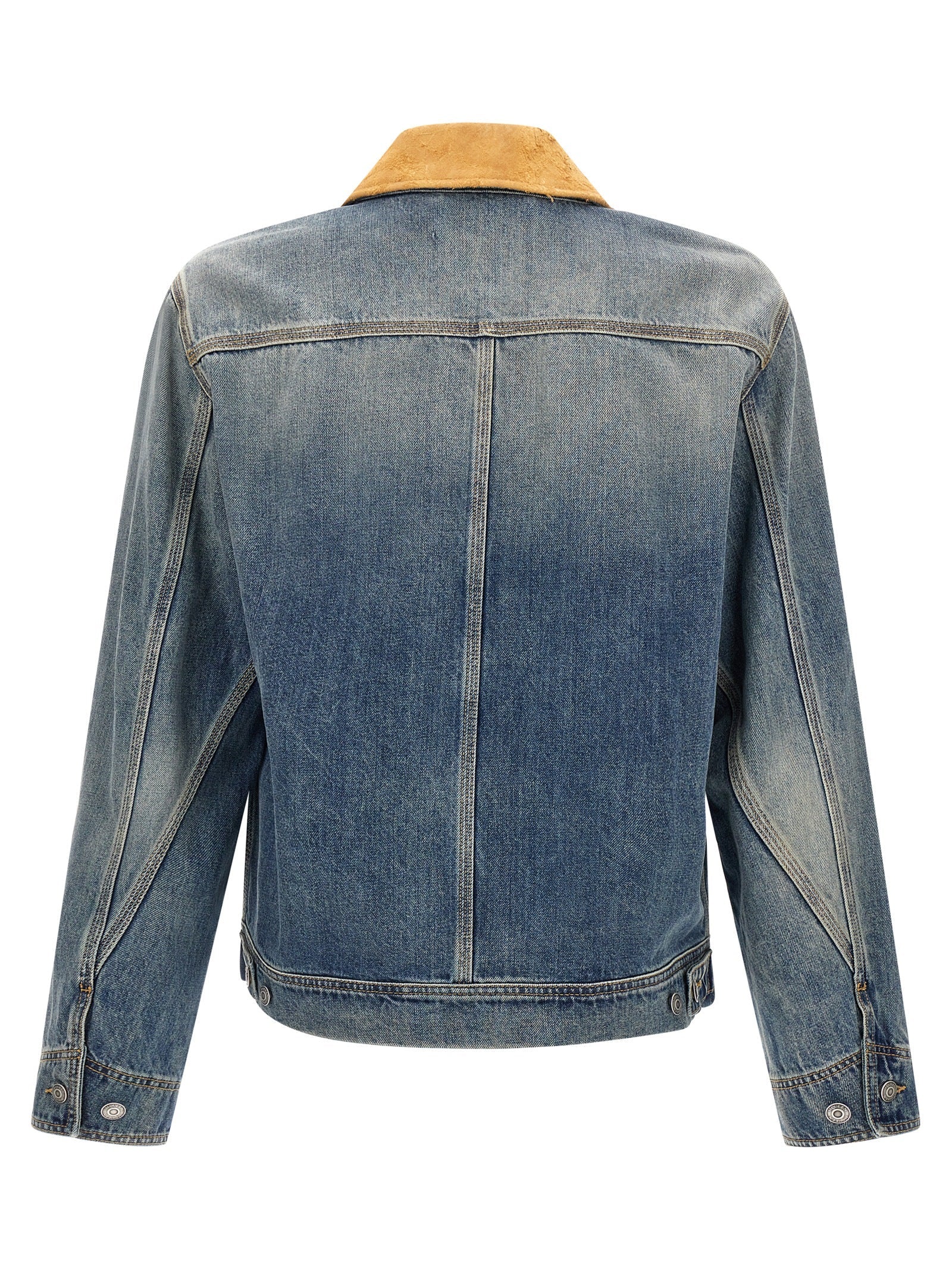 Alexander McQueen Blue Cotton Denim Jacket