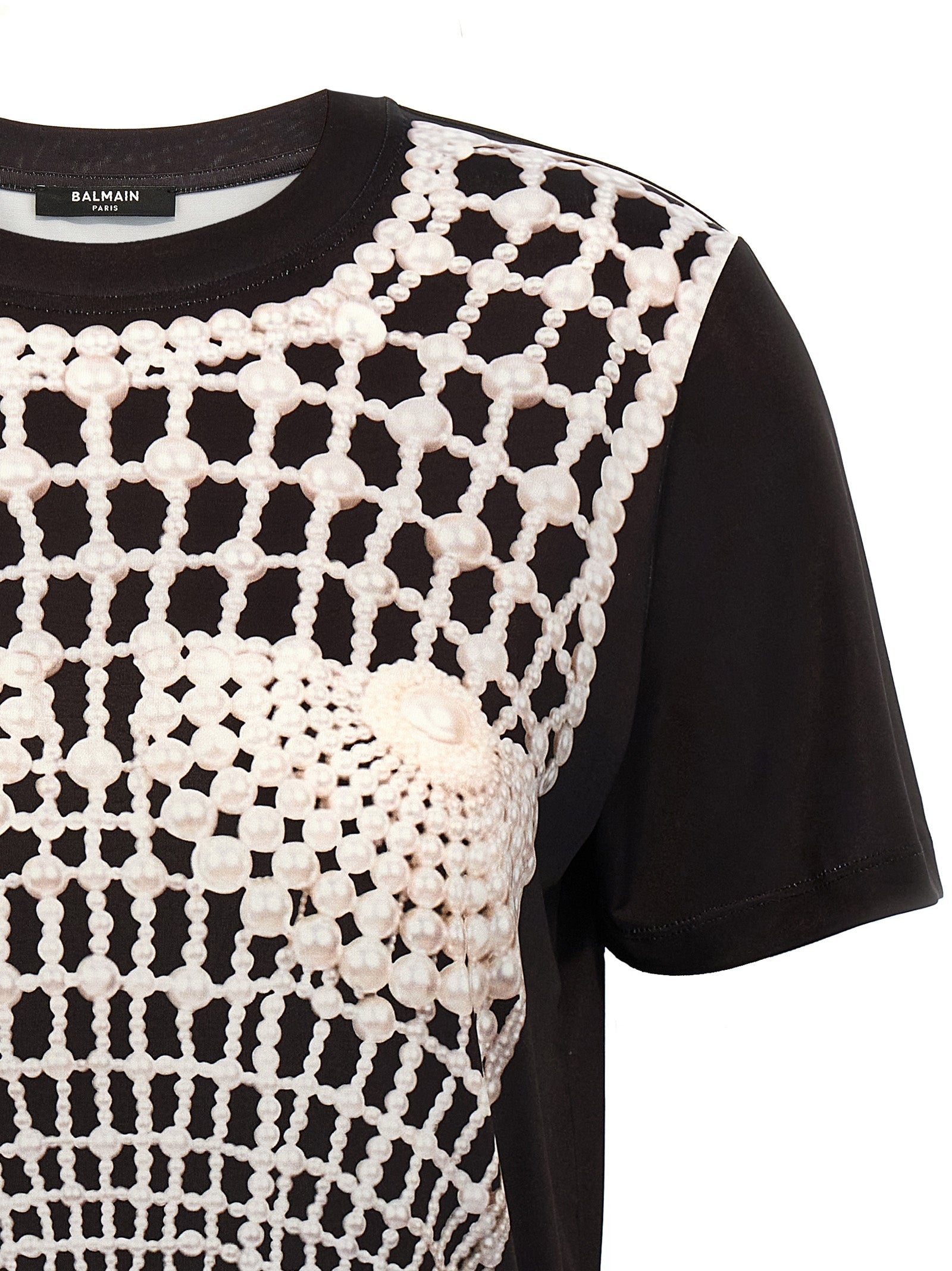 Balmain Black Organic Cotton T-Shirt