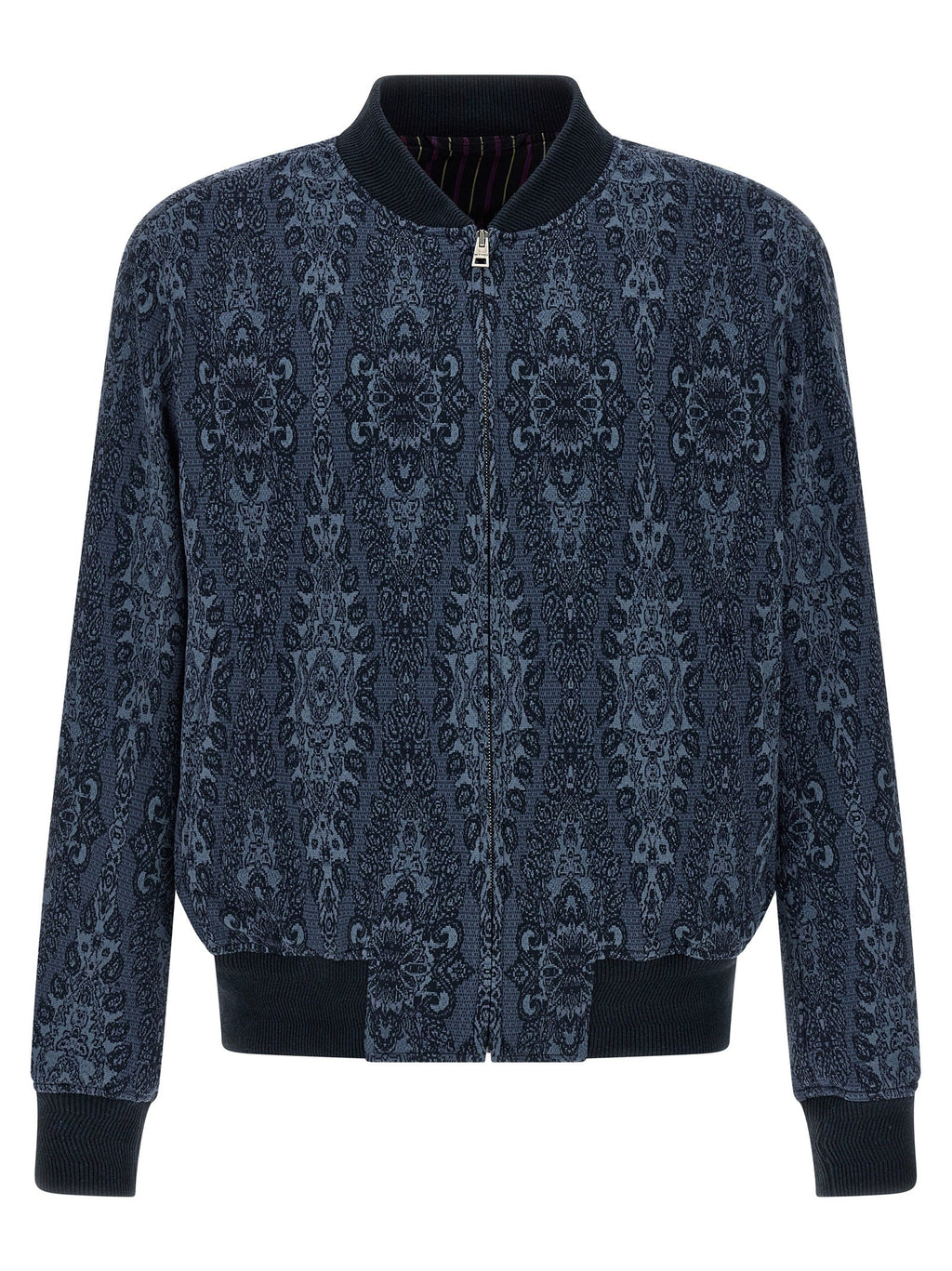 Etro Blue Cotton Bomber