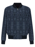 Etro Blue Cotton Bomber