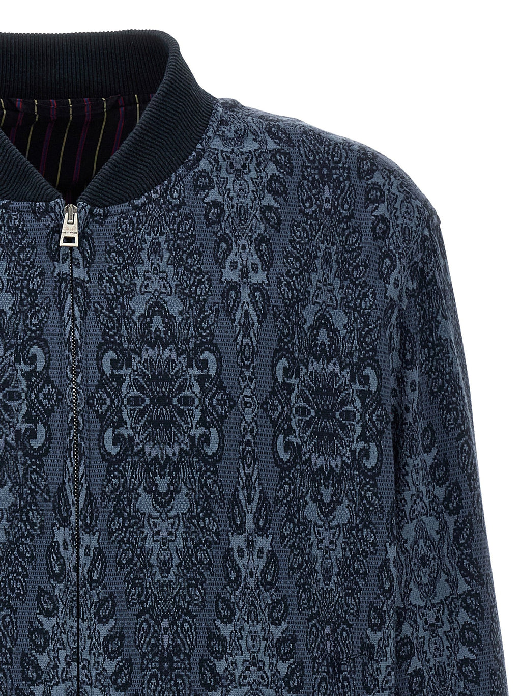 Etro Blue Cotton Bomber