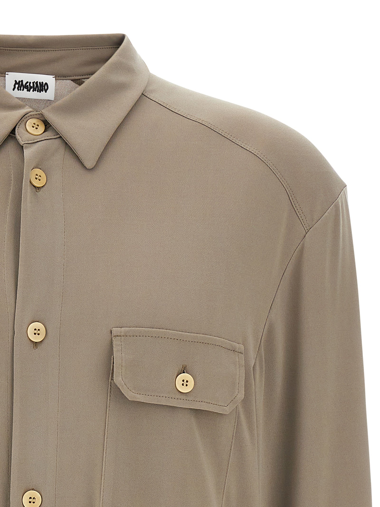 Magliano Gray Polyester Blouse