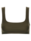 The Andamane Brown Polyamide Tank Tops