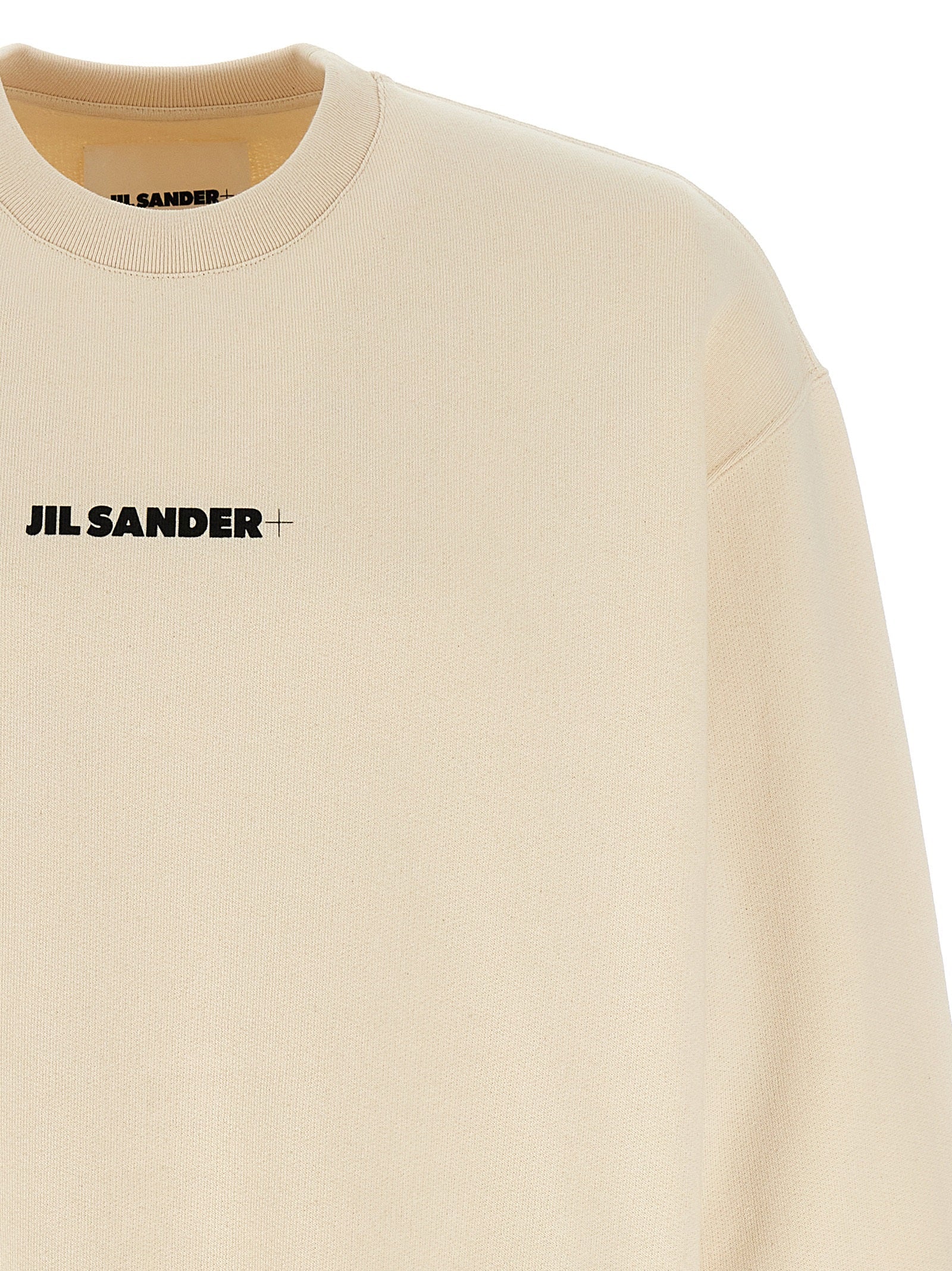Jil Sander Beige Cotton Sweatshirt