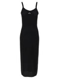 T BY ALEXANDER WANG Black Viscose Midi Dress