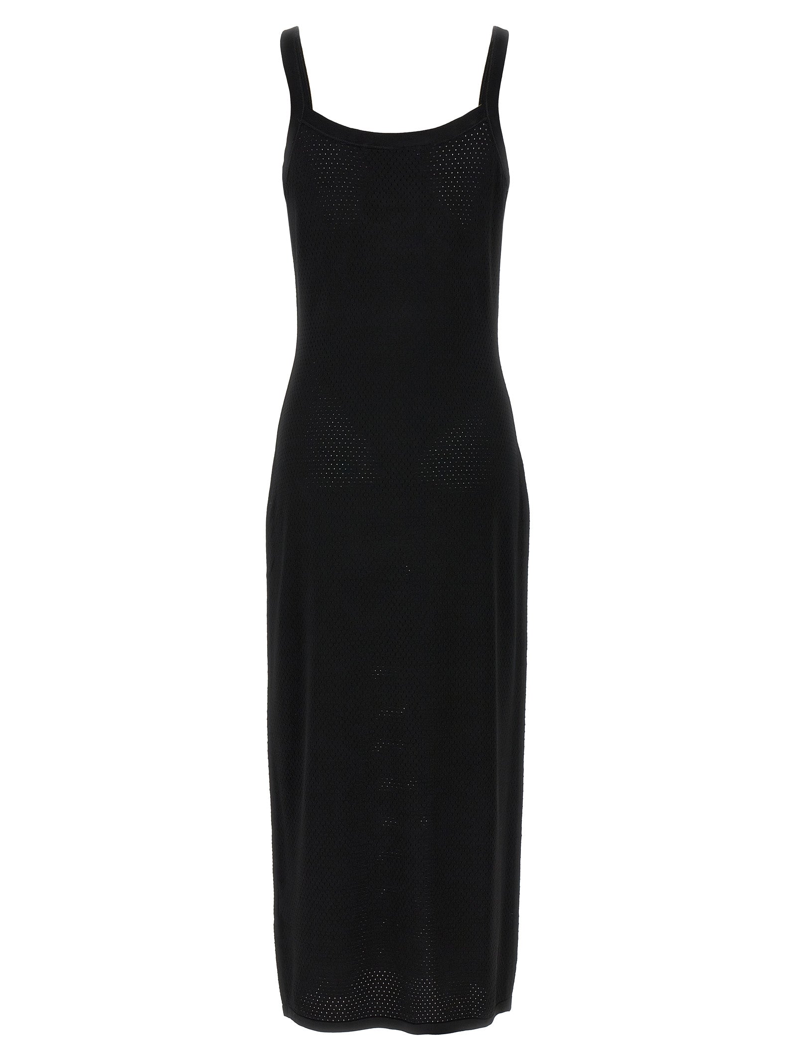 T BY ALEXANDER WANG Black Viscose Midi Dress