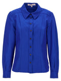 Carolina Herrera Blue Cotton Blouse