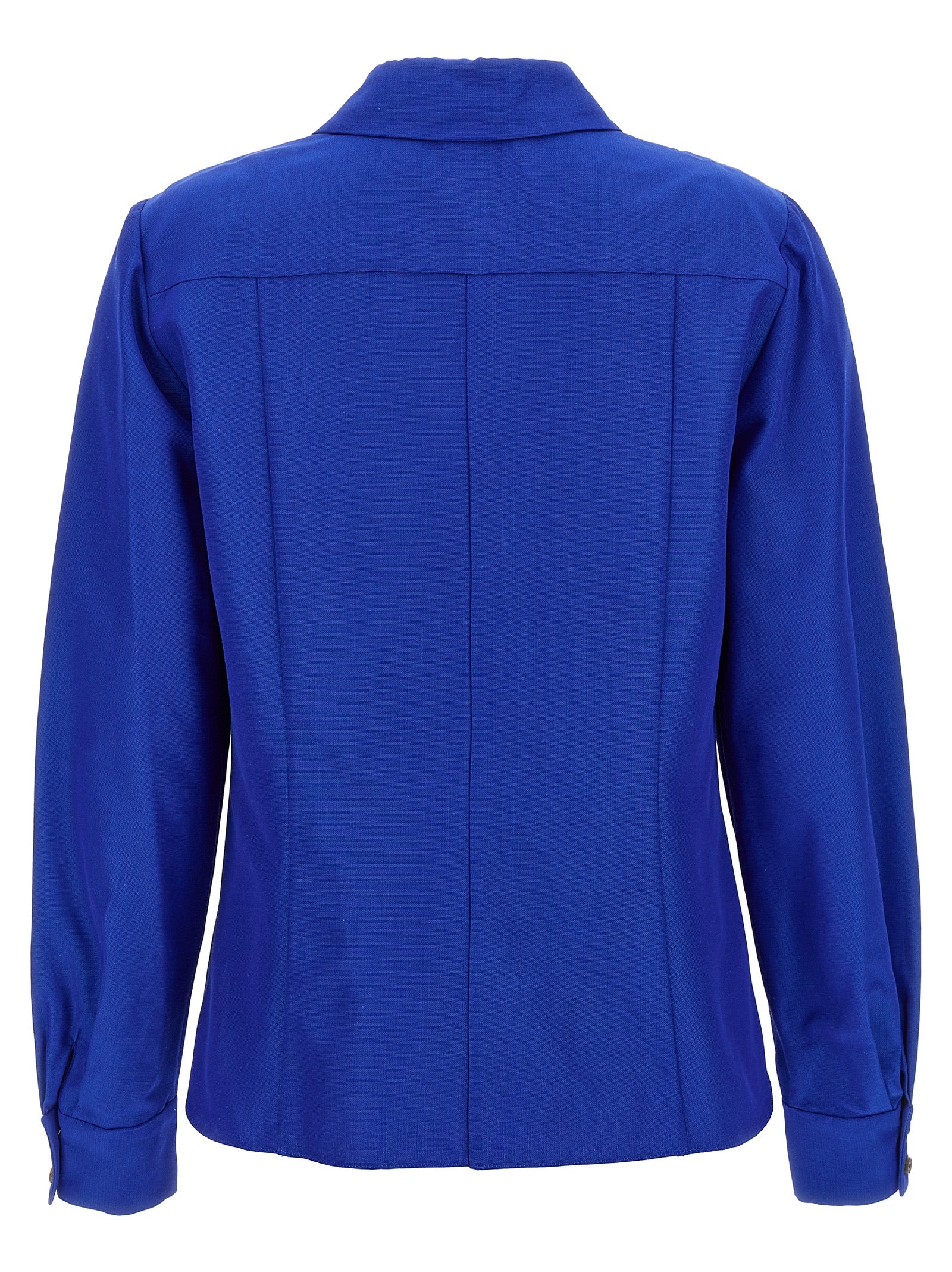 Carolina Herrera Blue Cotton Blouse