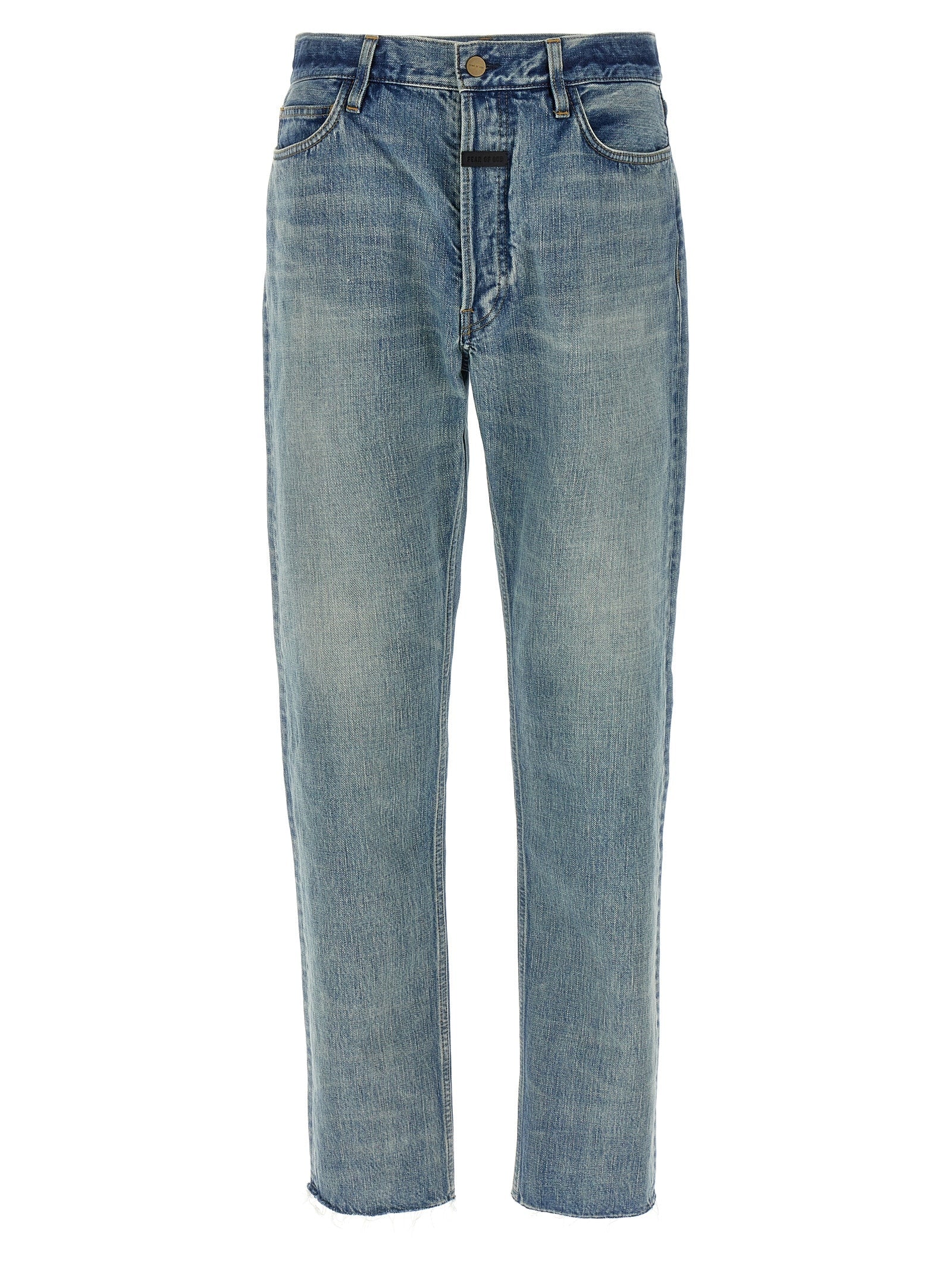 Fear Of God Blue Cotton Straight-Leg Jeans