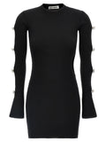 MACH & MACH Black Viscose Short Dress
