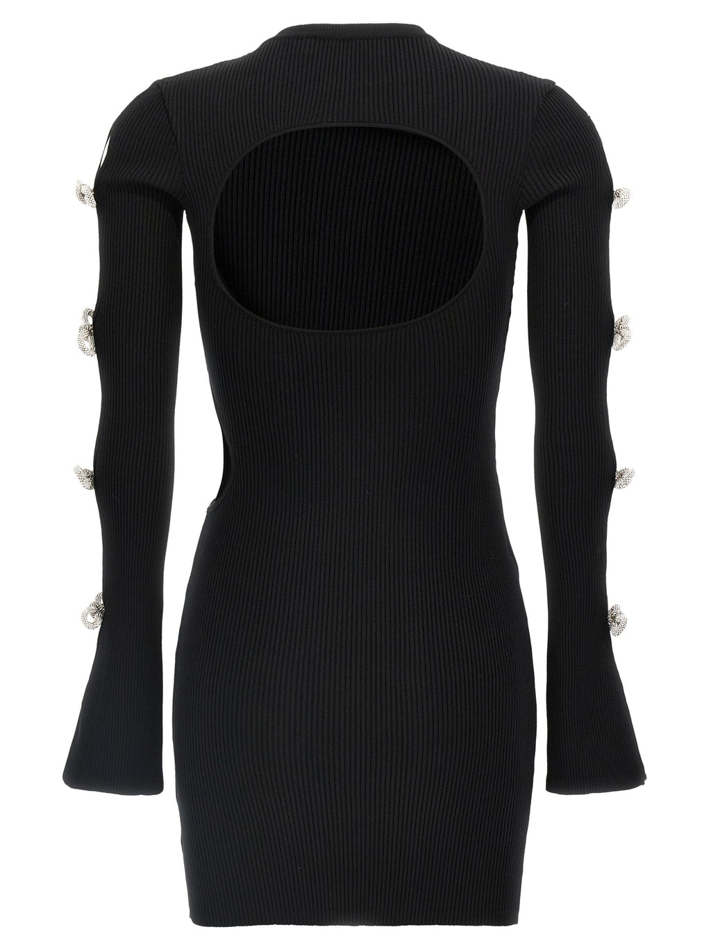MACH & MACH Black Viscose Short Dress