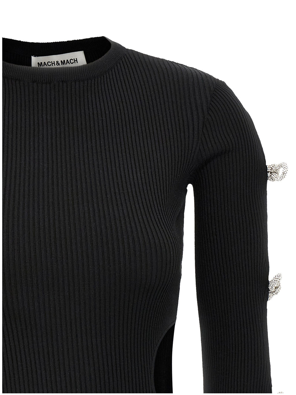 MACH & MACH Black Viscose Short Dress