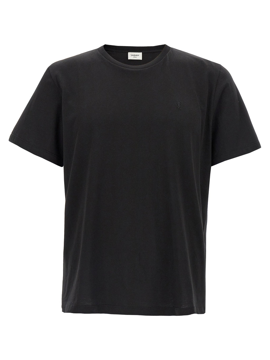 Saint Laurent Black Cotton T-Shirt