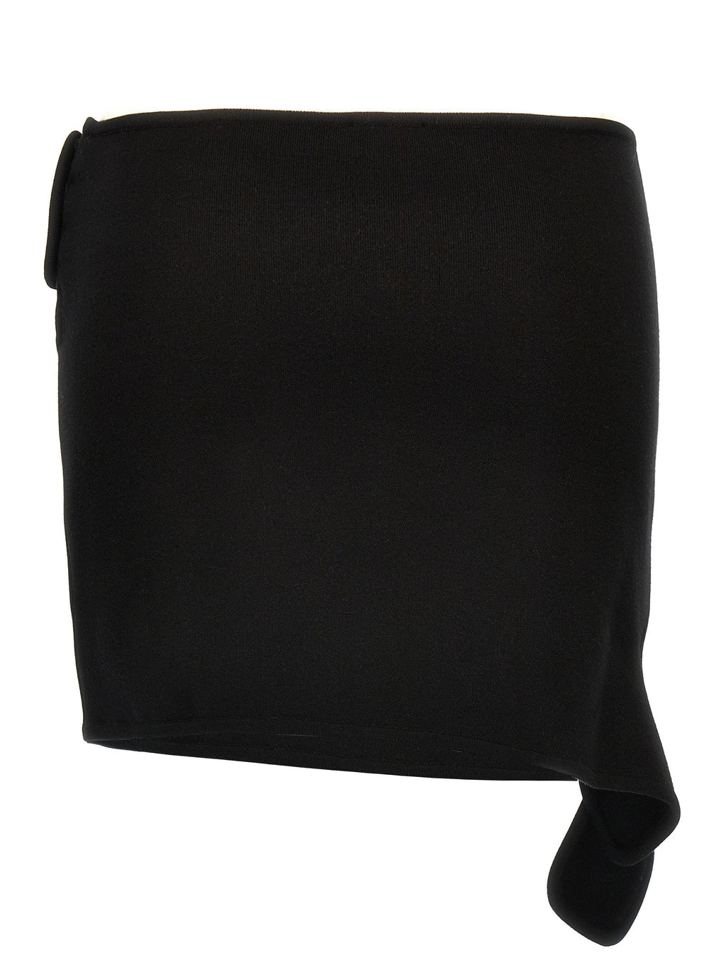 Courrèges Black Viscose Long Skirt
