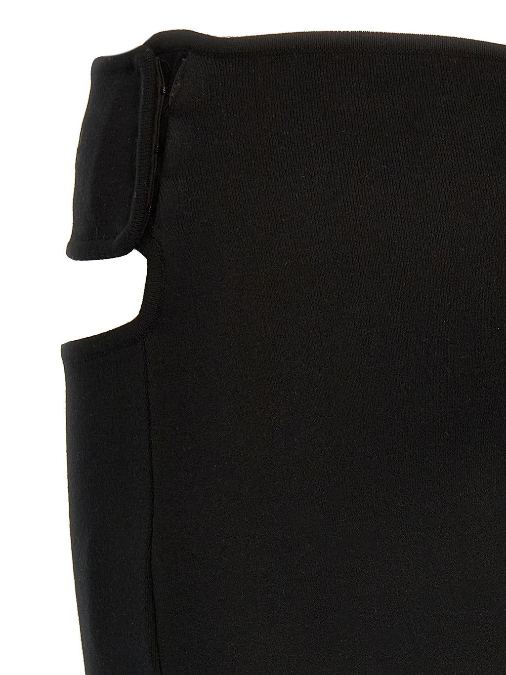 Courrèges Black Viscose Long Skirt