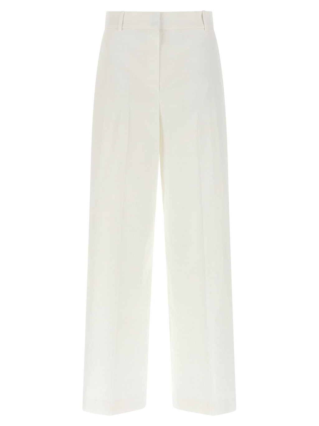 Theory White Linen Casual Pants