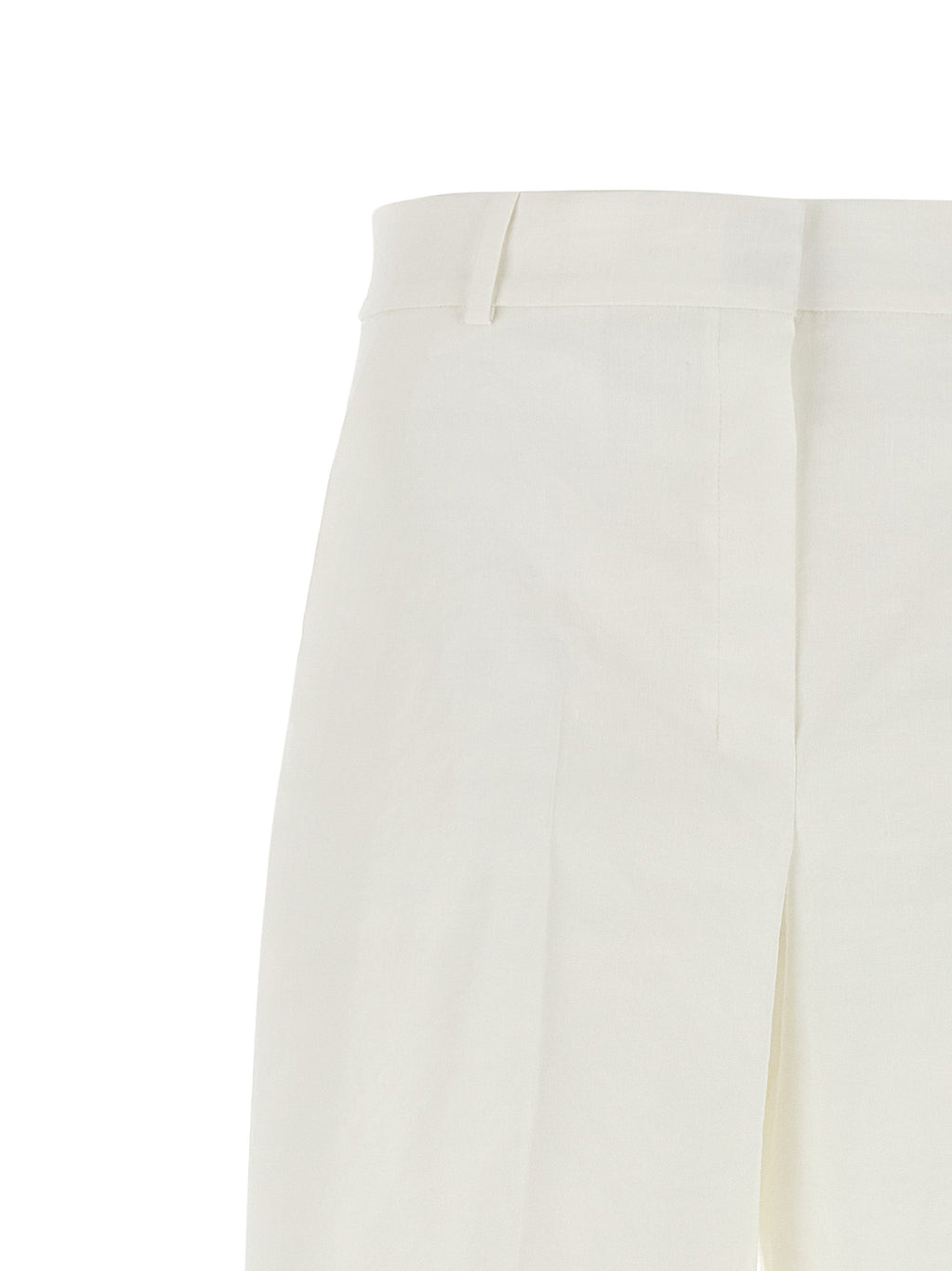 Theory White Linen Casual Pants