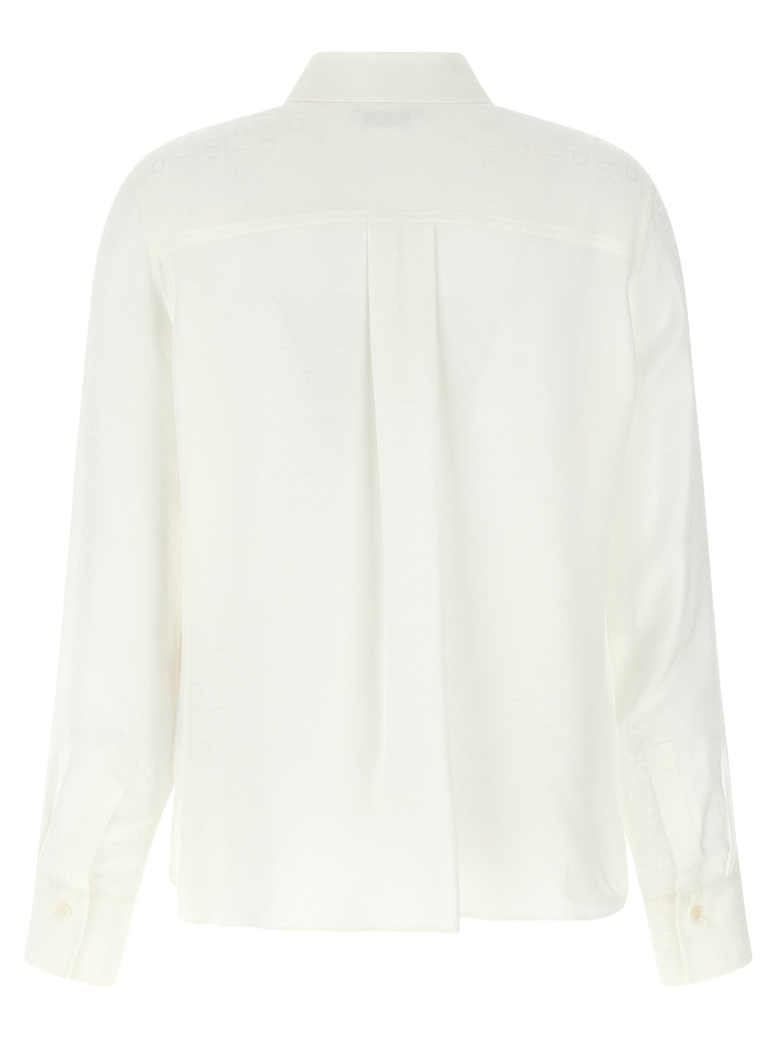 Ferragamo White Silk Blouse