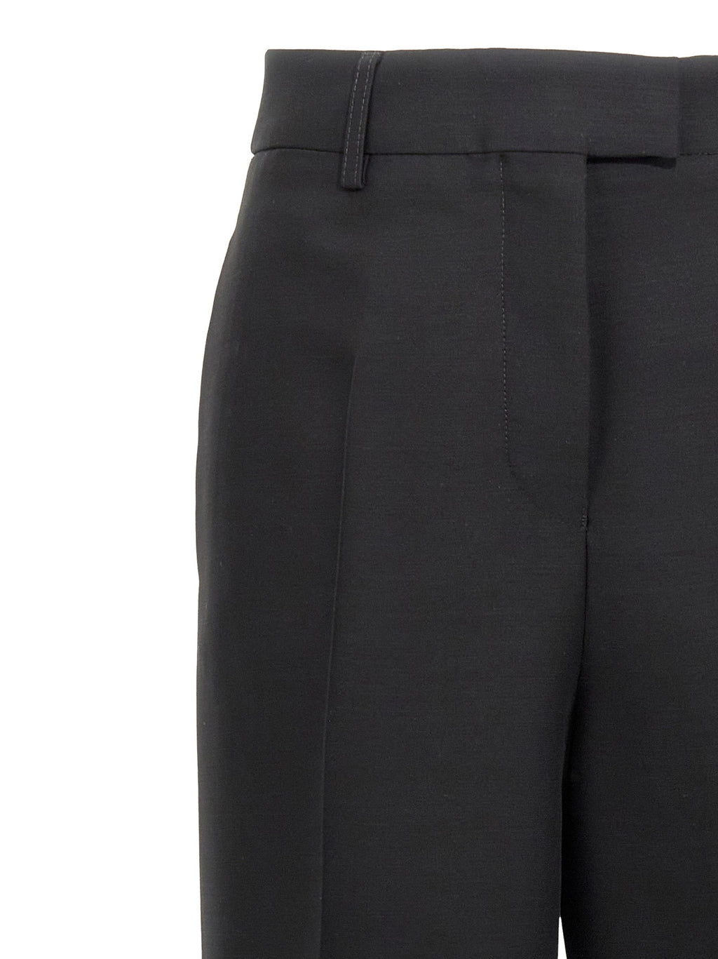 Ferragamo Black Viscose Dress Pants