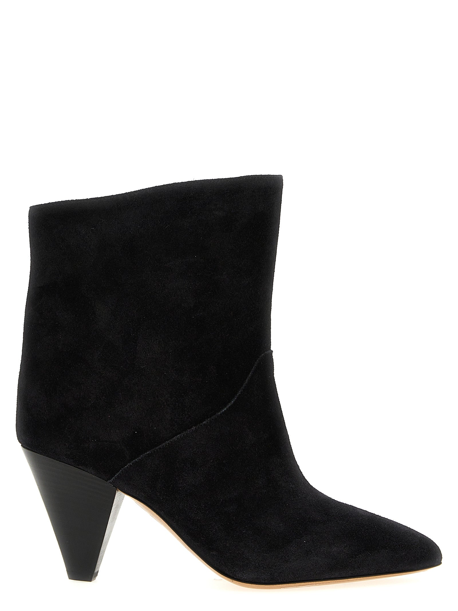 Isabel Marant Black Calfskin Ankle Boots