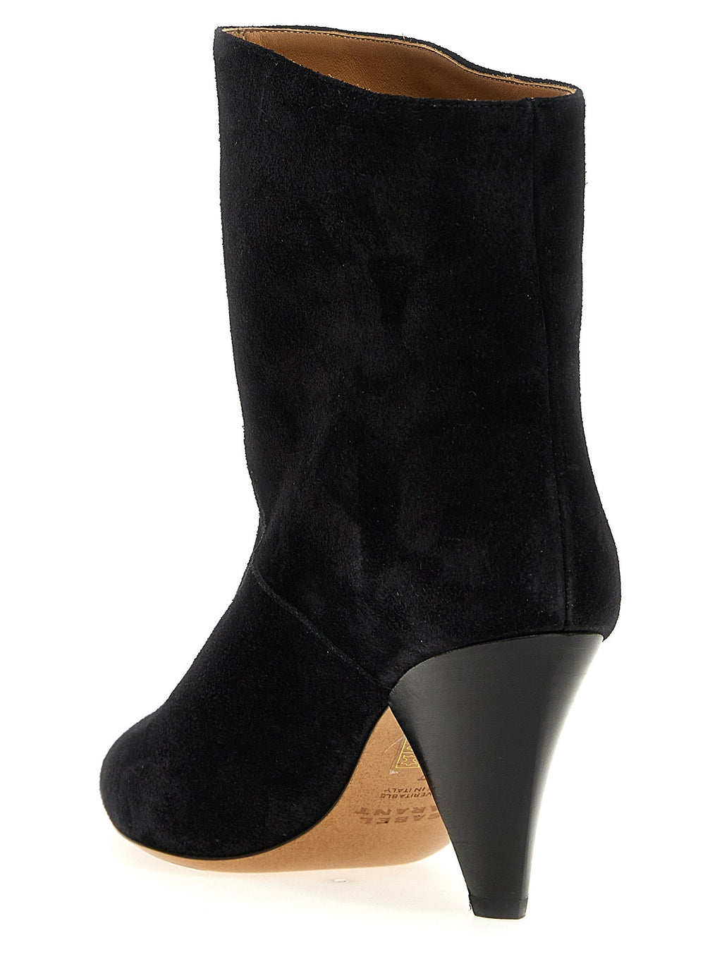 Isabel Marant Black Calfskin Ankle Boots